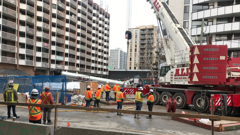 crane collapse Toronto