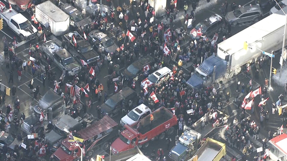 Toronto protest chopper